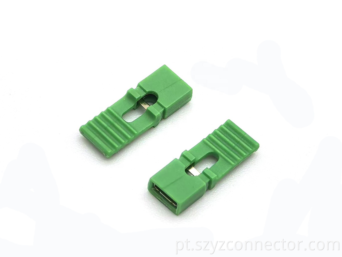 Mini jumper de passo de 2,54 mm Bronze meio ouro verde tipo aberto H: 13,5 mm 1 * 2P 2.54mm Pitch Mini Jumper Bronze Half Gold Green OPEN Type H:13.5mm 1*2P